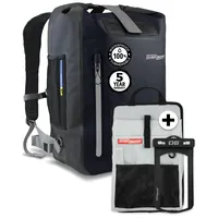 Overboard wasserdichter Rucksack Schwarz, 30 L