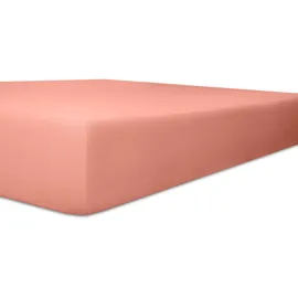 kneer Spannbettlaken Easy-Stretch 90 x 190 - 100 x 220 cm altrosa