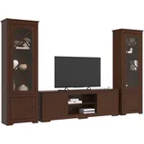 Home Affaire »Lisa«, (Set, 3 St.), bestehend aus zwei Vitrinen und einem Lowboard, massives Kiefernholz