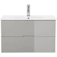 WELLTIME »Lund Badezimmerschrank Unterschrank mit Becken«, Waschplatz mit Waschbecken