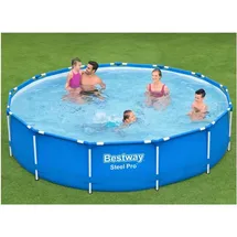 BESTWAY Steel Pro Frame-Pool 396 x 84 cm inkl. Filterpumpe