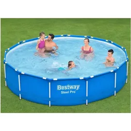BESTWAY Steel Pro Frame-Pool 396 x 84 cm inkl. Filterpumpe