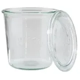 APS 82347 2er-Set Weck-Glas mit Deckel, Sturzform, 580 ml, Ø 11 cm, Höhe 11 cm