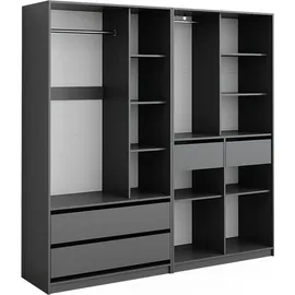 Vicco Kleiderschrank Elmo 100 x 200 cm Set