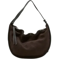 Marc O'Polo Accessories Hobo Aamu Beuteltasche – Damen Umhängetasche, Leder, Braun, ca. 44 cm