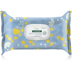 Klorane Bébé Calendula sanfte Feuchttücher für Kinder ab der Geburt 70 St.