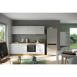 Held Küchenzeile Florenz 240 cm Weiß/Eiche