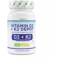 Vit4ever Vitamin D3 10.000 I.E. + Vitamin K2 200 mcg, 100 Tabletten