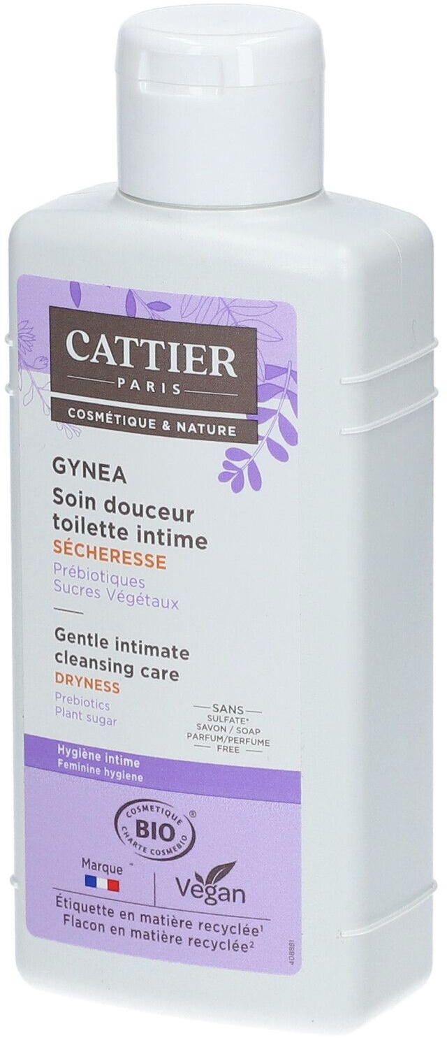 CATTIER Gynea - Soin douceur toilette intime - Sécheresse BIO 200 ml gel(s)