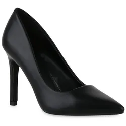 Damen Spitze Pumps in Schwarz