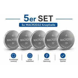 Maxell CR2032 3,0 V 5 St.