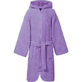 Erwin Müller Frottier Kinder-Kapuzenbademantel in lila | Gr.: 110/116