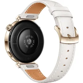 Huawei Watch GT 5 41 mm Gold Lederarmband Weiß