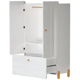 HAUSS SPLOE Schlafzimmer-Set Kleiderschrank mit Staufächern, Schubladen und Kleiderbügeln, Weiß, (1-tlg) weiß