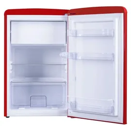 Amica KSR 361 160 R Retro-Kühlschrank (108 l, 875 mm hoch, Rot)