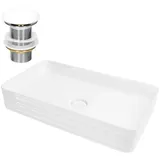 luxebath Ml-Design Aufsatzwaschbecken 68 x 38 cm