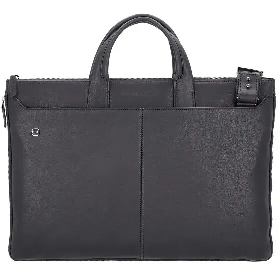 Piquadro Black Square Laptoptasche Leder 47 cm  schwarz