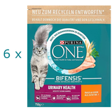 (EUR 7,99 / kg) Purina ONE Urinary Health Huhn Bifensis Katzenfutter: 6 x 750 g