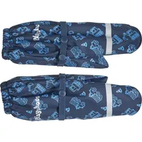 Playshoes Matschhandschuh mit Fleece-Futter Baustelle Blau 3