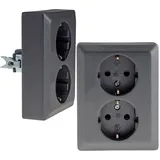 ChiliTec Schuko-Steckdose 2-fach Unterputz 1 St.