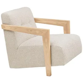 House Nordic Relaxsessel Clara Stoffbezug 72 x 88 x 0 cm Beige/Braun