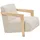 House Nordic Relaxsessel Clara Stoffbezug 72 x 88 x 0 cm Beige/Braun