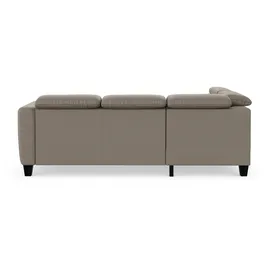 sit&more Ecksofa SIT & MORE "Belluci L-Form", braun (savannah), B:249cm H:85cm T:195cm, Sofas, Ecksofa, inklusive Federkern, wahlweise mit Bettfunktion und Bettkasten
