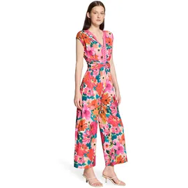 Vera Mont Damen mit Blumenprint 40, Yellow/Pink - 40W