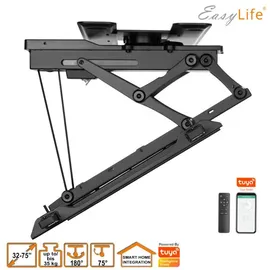 Easy Life EasyLife TV Deckenhalter Smart Home elektrisch drehbar und schwenkbar 32 bis 75 Zoll VESA 600x400 Schwarz