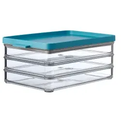 Mepal Aufschnittbox omnia, 3 Schichten 106416092400 , Farbe: grün, Nordic green