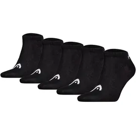 Head Sneakersocken 5er Pack Schwarz 35-38