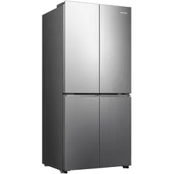HISENSE Multi Door "RQ5P470SA", D (A-G), silber (inox), B:79,4cm H:178,5cm T:69,8cm, Kühlschränke, MetalCooling Innenwand