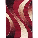 Mazovia Teppich CHEAP_K857A_2, 140x200, Kurzflor, Modern, Geometrisch rot 140x200