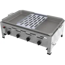ChattenGlut Gasbräter 4-flammig 810 x 530 x 270 cm Edelstahl inkl. Reibekuchen-Aufsatz