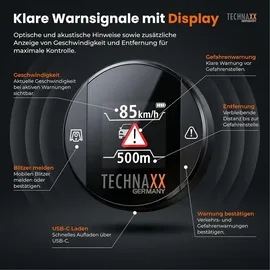 Technaxx Verkehrswarner Secure Drive Pro TX-388