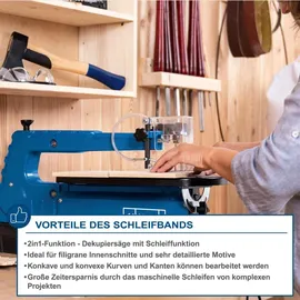 SCHEPPACH DECO SWITCH 405mm Schnitttiefe Gebläsedüse Fußpedal Led