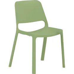 Stapelstuhl MAYER SITZMÖBEL "2050", grün (schilf, schilf), B:55cm H:82cm T:51cm, Stühle, Outdoor