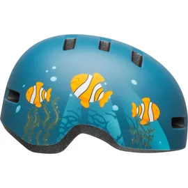 Bell Helme Bell Unisex Jugend Lil Ripper Fahrradhelme, Matte Gray/Blue Fish, Einheitsgröße