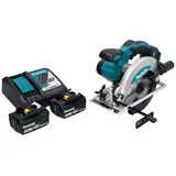 Makita DSS 610 RF Akku Handkreissäge 18 V 165 mm + 2x Akku 3,0 Ah + Ladegerät