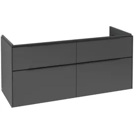 Villeroy & Boch Waschbeckenunterschrank 4 Auszüge 127,2 x 57,9 x 47,8 cm Schwarz