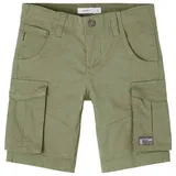 NAME IT Nkmryan Reg Twi L Shorts 6776-ba Noos Cargos, Deep Lichen Green, 152 EU
