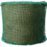 Kerbl Heunetz für Rundballen (Maschenweite 4,5 x 4,5 cm, ø 150 cm/Höhe 150 cm, Farbe grün, engmaschiges Futternetz, für Pferde, Verlängerung der Fresszeiten) 321603