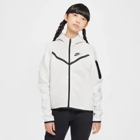 NIKE Sportswear Tech Fleece Kapuzenjacke Mädchen 013 - light grey/htr/black/black XL (156-166 cm)