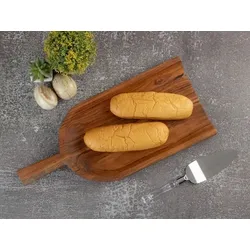 Amagohome Holzschaufel Deko Schaufel Holz 45x20cm Schale Akazie massiv