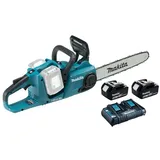 Makita Akku-Kettensäge DUC353Z im SET mit 2x Akku 5Ah + Doppellschnellladegerät