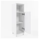 Vicco Fynn, Weiß - Midischrank Badezimmer Regal Badregal Badmöbel