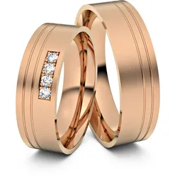 Trauringe Karlsruhe 585er Rotgold - 3337