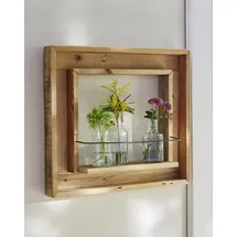 Dekoleidenschaft Wandregal "Fenster" aus recyceltem Holz, Fensterrahmen, Wanddeko, Blumenregal, Dekoregal, Blumenständer, Hängeregal