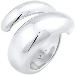 Nenalina Wickelring Glänzend Modern Statement 925 Silber 54 Damen 