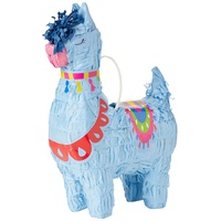 Unique Party- Mini-Lama-Party-Piñata, 1 Stück 73239-Lama Favor Decoration-Themed Birthday Party, 73239, Nylon/A Einheitsgröße, mehrfarbig